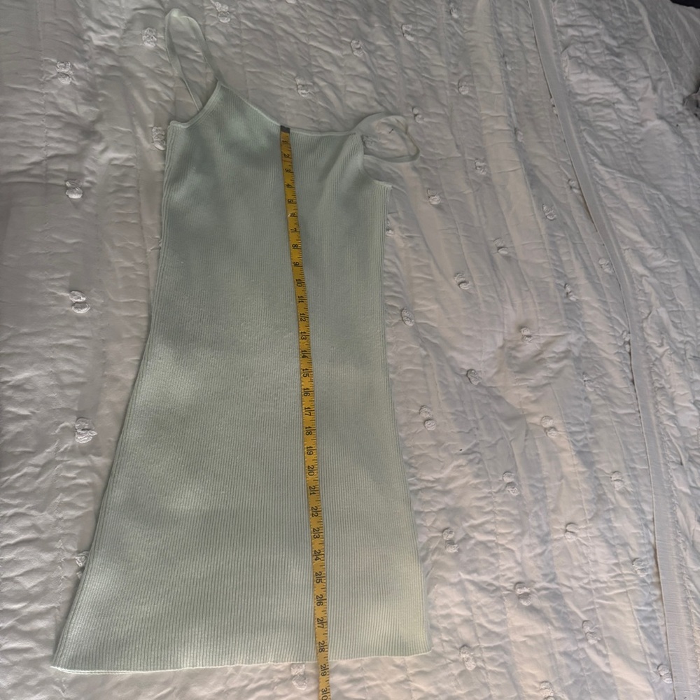 Gianni Bini Y2k  Cowgirl Chic Boho Indie  Mint Green Mini Dress Size XL Cotton